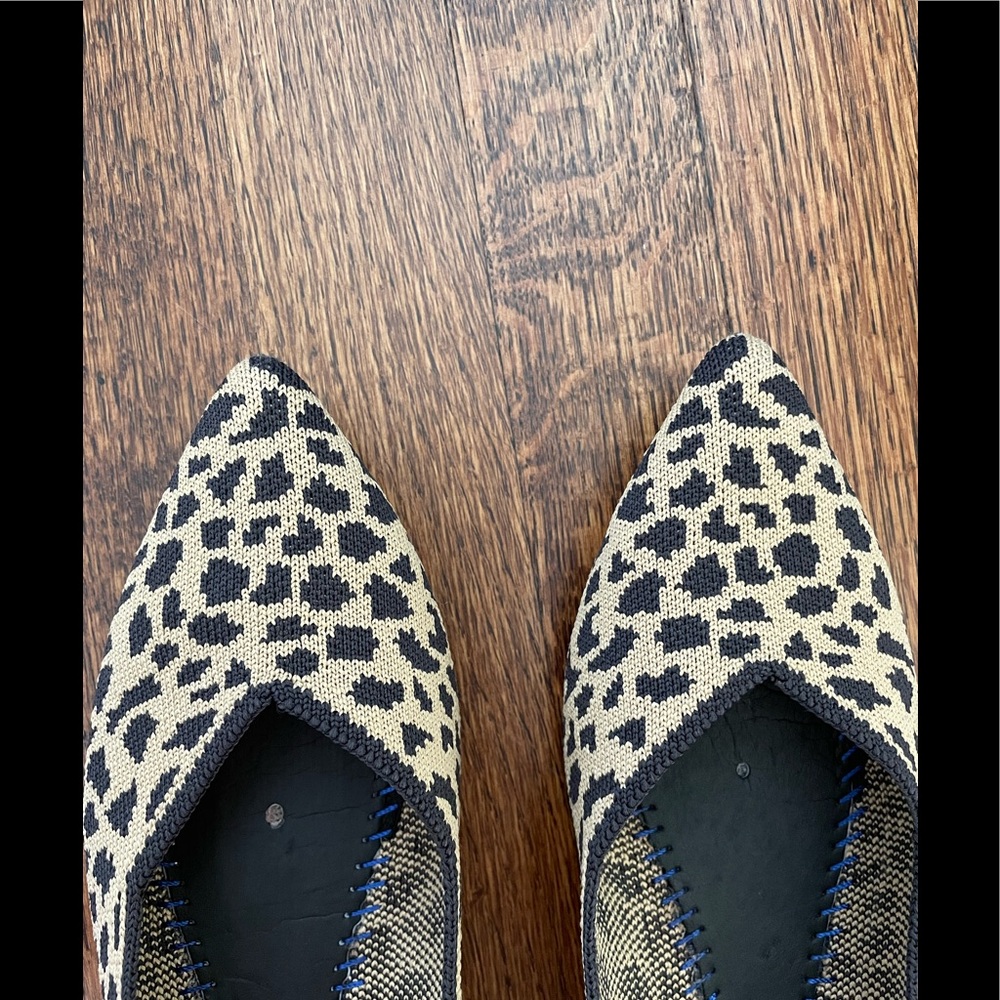 Rothy’s “The Point” In Leopard Print, Size 8.5 - image 6